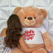 6ft Tan Happy Valentines Day Teddy Bear Gift from Giantteddy Brand